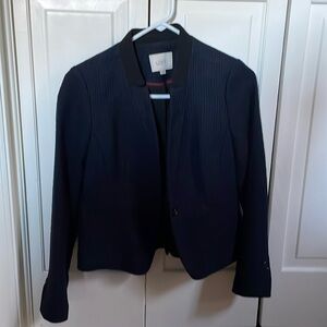 LOFT-Navy blue/black trim women’s blazer.